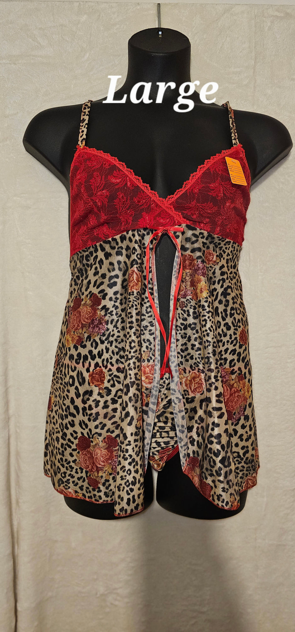 2pc Red Gown set