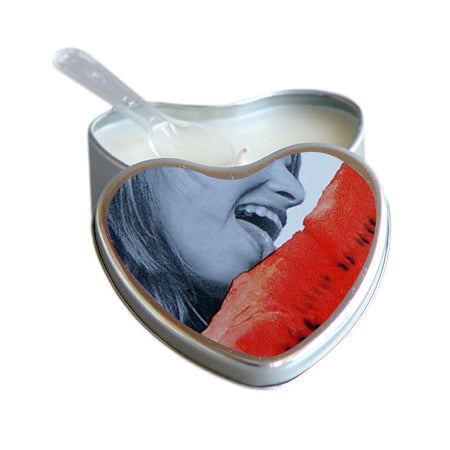 Earthly Body Edible Candle with Hemp (4oz Watermelon)