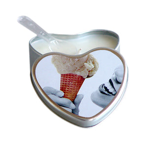 Earthly Body Edible Candle with Hemp (4oz Vanilla)