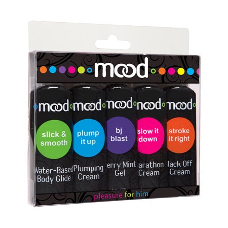 Mood Pleasure for Him Lube 5pk 1oz