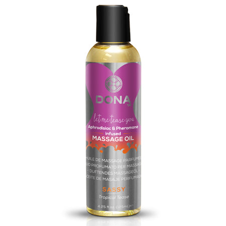 Dona Massage Oil Sassy - Tropical Tease 3.75 fl oz / 110 ml