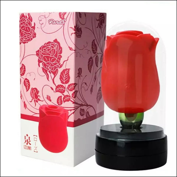 Rose Clitoral Suction Vibrator with Tongue Lick Clit Stimulator