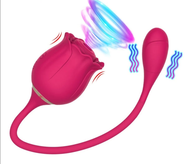 Rose Clitoris Sucking Vibrator for Clitoris Stimulator-Nipple-Sucker-Vibrating-Love Egg