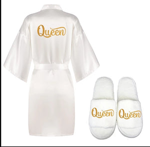 Queen Robe & Slippers
